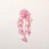 Novos Brincos Headdress Broche Case de Celular Acessórios de Roupa de Flor de Rede com Tassel Bilateral de Lírio-do-Vale para Menina Coreana