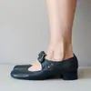 Nuevos Zapatos de Salón Poco Tacón con Correa de Hebilla Estilo Europeo y Americano de Primavera para Comercio Exterior Transfronterizo
