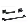 Accesorios Cuadrados de Acero Inoxidable para Baño Barra para Toallas Portarrollos de Papel Higiénico Gancho Juego de Baño Transfronterizo