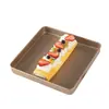Bandeja de Horneado Cuadrada de Acero al Carbono al por Mayor 8x8 Molde para Pastel de Copo de Nieve Bizcocho Suizo Rollo de Toalla