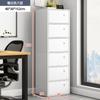 Librero Simple Moderno Combinación Libre Gabinete de Parche Gabinete de Almacenamiento Gran Capacidad Simple Piso Estantería Pequeña con Puerta