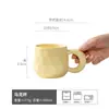 Taza de Crema, Taza de Cerámica de Aspecto Elevado, Taza Gruesa de Color Sólido al por Mayor con Asa Gruesa, Taza de Agua para el Hogar, Taza de Café de Gran Capacidad