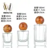 Botellas de Perfume en Stock, Elegantes Botellas Moldeadas Cosméticas de Cierre a Presión, Botellas de Vidrio Blanco Cristalino Transparentes Engrosadas con Atomizador, Botellas Vacías