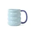 Caneca de Cerâmica Criativa Estilo Jovem Ins Caneca de Café Caneca de Casal Caneca Criativa para Café da Manhã Estilo Igual de Celebridade da Internet