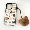 Biscoito Donut Café Urso Capa de Celular Acessórios de Resina Material DIY Atacado Grão de Café Adesivos de Geladeira Fofo