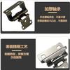 Bisagra Americana Tipo Media Cubierta Brazo Recto Bisagra de Cierre Automático Bisagra de Resorte Multifolding Bisagra de Hierro Herrajes para Puerta de Gabinete Bisagra Plegable