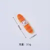 Bolsa de Gatito Linda Baguette Juguete de Comida Dibujo Animado Hecho a Mano Accesorios de Joyería DIY Pegamento de Crema Resina Accesorios Pequeños Material para Pasador de Pelo