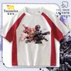 Camiseta Infantil de Manga Curta Delta Force, Lobo Vermelho Gravado Rosa Dourado, Versátil para o Verão, Gola Redonda