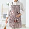 Delantal impermeable para el hogar estilo japonés moda femenina cocina con bolsillo con mangas largas delantal caliente a prueba de aceite para hombres