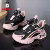 Zapatos de Niña Bobodou Primavera y Otoño Nuevos Malla Transpirable Zapatos Deportivos Infantiles Niños Medianos y Grandes Ligeros Zapatos de Correr para Niña