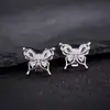 Clip Brillante de Mariposa con Circonita Total para Auriculares, Clip para Oreja de Silicona Suave de Doble Uso, Accesorio Decorativo Universal para Auriculares Bluetooth