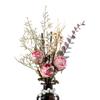 Arte Floral de Simulación Adornos de Aromaterapia Sin Fuego Rosa Hortensia Flor Falsa Jarrón Decorativo Embotellado de Aromaterapia Expansión de Fragancia de Aromaterapia