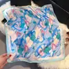 Novo Lenço de Seda Coreano de Primavera para Mulheres, Acessório em Camadas, Cinto de Jeans, Cobertura para Cintura, Camisa Combinando para Viagem, Lenço Quadrado