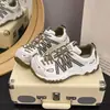 Zapatos Agan para mujer, zapatillas deportivas de suela gruesa, nuevo estilo otoño 2026, superficie de malla transpirable, zapatos casuales, zapatos ligeros que aumentan la altura, para mujer