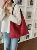 Bolso de mano vintage de gamuza estilo coreano para mujer, nuevo modelo 2026, bolso de gran capacidad para el día a día, bolso de hombro y axila moderno y versátil
