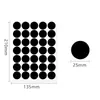 Etiqueta A5 de Puntos de Color 25 mm PVC Impermeable Manuscrita en Blanco Color Clasificación de Almacén Pegatina Redonda de Vinilo