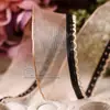 Cinta de Corea del Sur moño diy accesorios para el cabello ropa sombrero de copa accesorios para empaque de ramo borde medio de la oreja rayado cinta de nieve
