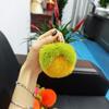 Piel de Conejo Rex Sintética Cosas Buenas Suceden Colgante para Llavero Bola de Felpa Decoración para Mochila Evento de la Empresa Persimmon Regalo