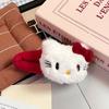 Pinza para el Cabello Lazo Rojo Ankora Lindo Felpa Gato Kt Diadema Dulce Hello Kitty Tridimensional Broche Rompedor