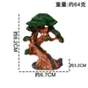 Jardinería Bonsái Paisaje en Miniatura Tridimensional Simulada Paisajismo Hecho a Mano DIY Adornos de Casa de Manzana Figuras Pequeñas de Animales de Resina