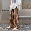 Cáqui Antigo Vintage Calças Masculinas Verão Nicho Senso de Design Calças de Perna Larga Estilo Japonês Calças Retrô Finas