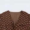 Vestido largo de gasa transfronterizo nuevo europeo y americano de manga larga, adelgazante, estampado de moda, venta al por mayor, simple abrigo de verano en cinco colores