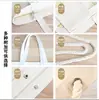 Bolsa de Lona Impresa Personalizada con Logo Bolsa Tote en Blanco para Clase de Entrenamiento Regalo Personalizado Bolso de Hombro de Algodón Almacenamiento