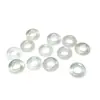 Anillo de Ágata Blanco Natural para Correr Accesorios Colgante para Collar DIY Piezas Materiales de Cuentas Sueltas Venta al por Mayor Cuentas de Vidrio Materiales para DIY