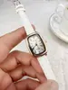Reloj Cuadrado de Cuarzo Resistente al Agua para Mujer con Dial Cuadrado Pequeño, Reloj Artístico Retro Simple de Nicho para Mujer al por Mayor