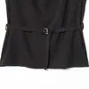 Colete Feminino Elegante Sem Mangas Estilo Europeu e Americano Transfronteiriço Moda Nova 2026 com Cinto 1322617