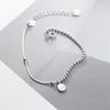 Pulsera Ailoqi de plata s925 con letras artísticas simples y redondas, estilo coreano, estilo gorro de plata, pequeña y fresca, S3783