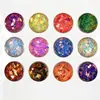 Set de Decoración para Uñas 12 Colores Lentejuelas Marquisa Adhesivas Forma de Gota DIY Decoraciones Brillantes para Uñas Set de Brillantina