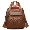 2026 Nuevo Estilo Bordado en PU Tendencia Estilo Europeo y Americano Personalizado Simple Multifuncional Bolso de Hombro Único Doble Hombro Mochila Bolso de Mujer Transfronterizo