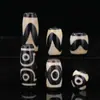 Nuevo Dios de la Riqueza Invisible Tianzhu diy Ágata de Tíbet diente de tigre blanco y negro accesorios de joyería hechos a mano al por mayor al por mayor