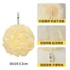 Flor de Baño Rosa de Dos Colores para Mujer, Versión Mejorada, Artefacto Espumoso Especial para Baño, Bola de Baño Grande para Colgar