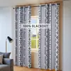 Cortinas blackout com revestimento, padrão floral, design perfurado, dropshipping transfronteiriço e serviços de etiquetagem, best-sellers da Amazon SHEIN