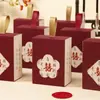 Caja de Dulces de Boda de Alta Gama Estilo Chino Caja de Dulces Portátil Caja de Dulces de Boda Original Caja de Empaque de Dulces Bolsa de Dulces de Regalo de Agradecimiento