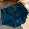 Ropa interior de encaje sin costuras de seda de hielo de verano para mujer, bragas de satén color piel, con entrepierna antibacteriana, de talla grande, con sonido explosivo