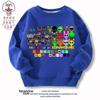 Caixa de ritmos Sprunki roupas suéter infantil outono e inverno casaco forrado de fleece para meninos e meninas desenho animado casual ins moderno