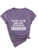 Camiseta de manga corta con cuello en V para mujer, sencilla e informal, de verano, con la frase "NO PUEDES DECIRME", venta al por mayor transfronteriza.