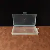 Caja de Plástico Transparente Rectangular Grande de PP, Caja de Almacenamiento para Manuales, Papelería, Caja de Almacenamiento a Prueba de Polvo para Joyería de Collares