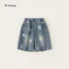 Ropa para Niños Youbao Pantalones para Niñas Verano Nuevos Estilo Estrella Jeans para Niños Ajuste Holgado Pantalones Cortos para Niños Grandes