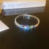 Pulsera Abierta de Diamantes Brillantes y Perlas para Mujer, Nueva Pulsera de Alta Gama, Nicho de Lujo Ligero, Exquisita Joyería de Pulsera Dulce y Fresca