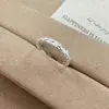 Anillo pequeño apilable de plata de ley S925 Tiqi con textura irregular para mujer, Anillo abierto de moda estilo Ins Unisex