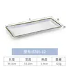 Platos Rectangulares para Restaurantes de Hot Pot, Platos de Plástico para Platos Fríos y Brochetas de Barbacoa Comerciales, Platos de Melamina para Barbacoa