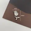 Flor de diamante rosa aleación accesorios dulce personalidad genial pasador de pelo accesorios para el cabello funda de teléfono para móvil zapatos con agujeros joyería DIY materiales hechos a mano