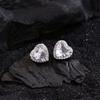 Brincos de amor leves e luxuosos, com zircônia e diamantes, design de nicho feminino, temperamento, atmosfera simples, atacado