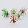 Casa de bonecas acessórios para casa de bonecas mini modelo de planta simulação pequena planta em vaso micro ornamentos de paisagem flor planta em vaso