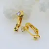 Clip europeo y americano de circonita en forma de U sin perforación, no necesita cortar el perno de la oreja, artefacto de conversión de clip para la oreja, accesorios de joyería DIY