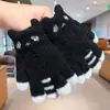 Luvas Infantis com Dedos Separados, Luvas Tricotadas Estilo Coreano para Meninos com Cinco Dedos, Luvas de Inverno Quentes para Alunos do Ensino Fundamental, Bebês Meninos e Meninas, Ciclismo